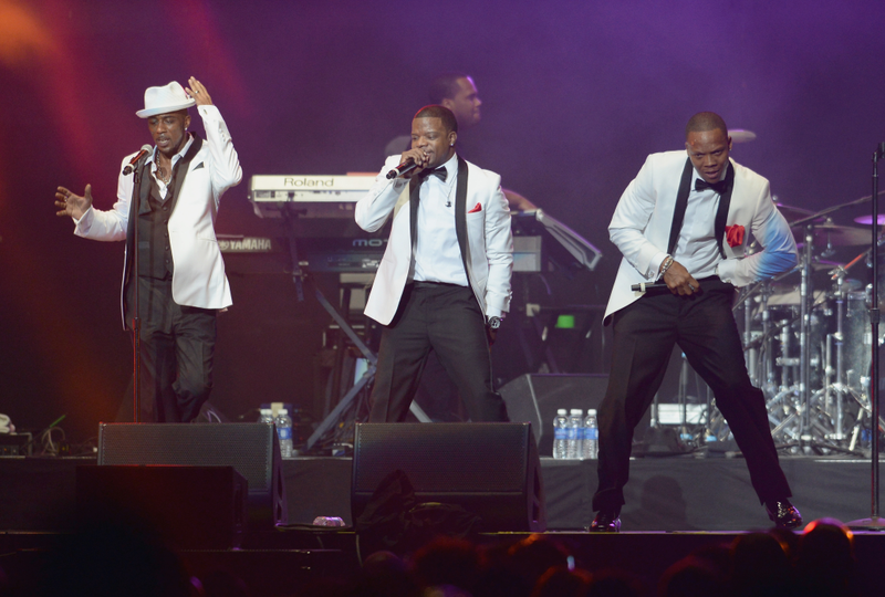Ralph Tresvant, Ricky Bell and Ronnie Devoe in 2013 (Earl Gibson III/Getty Images for BET)